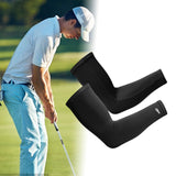 Maxbell Cooling Arm Sleeve Cover Sun Protection for Sports Unisex M black
