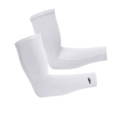 Maxbell Cooling Arm Sleeve Cover Sun Protection for Sports Unisex XL white