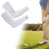 Maxbell Cooling Arm Sleeve Cover Sun Protection for Sports Unisex XXL white