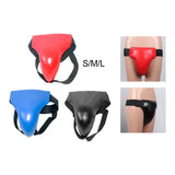 Maxbell Groin Guard Jockstrap Crotch Protector Adjustable for Exercise Training S Red