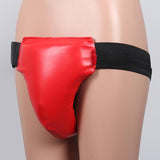 Maxbell Groin Guard Jockstrap Crotch Protector Adjustable for Exercise Training M Red