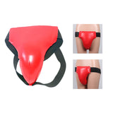 Maxbell Groin Guard Jockstrap Crotch Protector Adjustable for Exercise Training M Red