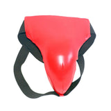 Maxbell Groin Guard Jockstrap Crotch Protector Adjustable for Exercise Training L Red