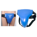Maxbell Groin Guard Jockstrap Crotch Protector Adjustable for Exercise Training S Blue