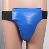 Maxbell Groin Guard Jockstrap Crotch Protector Adjustable for Exercise Training L Blue