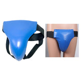Maxbell Groin Guard Jockstrap Crotch Protector Adjustable for Exercise Training L Blue