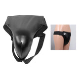 Maxbell Groin Guard Jockstrap Crotch Protector Adjustable for Exercise Training M Black