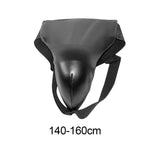 Maxbell Groin Guard Jockstrap Crotch Protector Adjustable for Exercise Training M Black