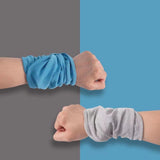 Maxbell Multifunctional Wrist Sweatband Cooling Wristbands for Basketball Workout Sky Blue