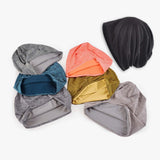 Maxbell Beanie Hat Wrap Comfortable Soft Durable Bonnet for Cycling Climbing Sports Gray