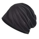 Maxbell Beanie Hat Wrap Comfortable Soft Durable Bonnet for Cycling Climbing Sports Black