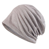 Maxbell Beanie Hat Wrap Comfortable Soft Durable Bonnet for Cycling Climbing Sports Light Gray