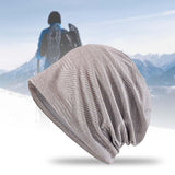 Maxbell Beanie Hat Wrap Comfortable Soft Durable Bonnet for Cycling Climbing Sports Light Gray