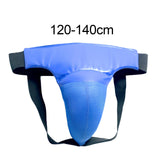 Maxbell Mens Crotch Protector Protective Boxing for Taekwondo Muay Thai Karate Blue S