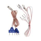 Maxbell Professional Fencing Body Cords Simple Using Three Pin Plug for Sports Foil Blue