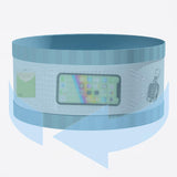 Maxbell Fashion Running Waist Money Belt Waist Pack for Women Men Outdoors Sports S blue