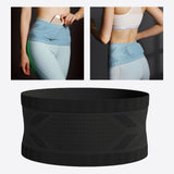 Maxbell Fashion Running Waist Money Belt Waist Pack for Women Men Outdoors Sports M black