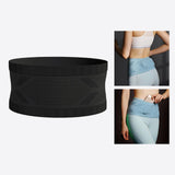 Maxbell Fashion Running Waist Money Belt Waist Pack for Women Men Outdoors Sports M black