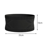 Maxbell Fashion Running Waist Money Belt Waist Pack for Women Men Outdoors Sports M black