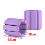 Maxbell 1 Pair Wearable Wrist Ankle Weights Running Dance Cardio Adjustable Yoga Violet