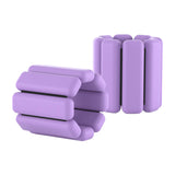 Maxbell 1 Pair Wearable Wrist Ankle Weights Running Dance Cardio Adjustable Yoga Violet