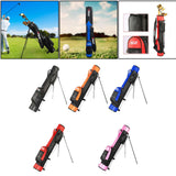 Maxbell Portable Golf Stand Bag Men with Strap with Bracket Pitch and Putt Bag Black