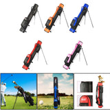 Maxbell Portable Golf Stand Bag Men with Strap with Bracket Pitch and Putt Bag Black