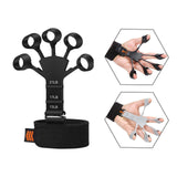 Maxbell Finger Exerciser Stretcher Adults Power Exercise Athlete Finger Strengthener 1Pc Black