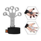 Maxbell Finger Exerciser Stretcher Adults Power Exercise Athlete Finger Strengthener 1Pc Gray