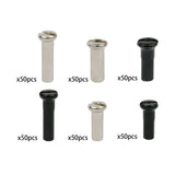 Maxbell 50Pcs Bike Spoke Nipples Spoke Decoration End Tips Nipples Bicycle Spoke Cap 13mm 13G Argent