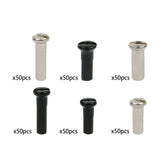 Maxbell 50Pcs Bike Spoke Nipples Spoke Decoration End Tips Nipples Bicycle Spoke Cap 13mm 13G Argent