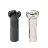 Maxbell 50Pcs Bike Spoke Nipples Spoke Decoration End Tips Nipples Bicycle Spoke Cap 13mm 13G Argent