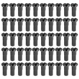 Maxbell 50Pcs Bike Spoke Nipples Spoke Decoration End Tips Nipples Bicycle Spoke Cap 13mm  13G Black