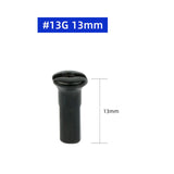 Maxbell 50Pcs Bike Spoke Nipples Spoke Decoration End Tips Nipples Bicycle Spoke Cap 13mm  13G Black