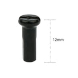 Maxbell 50Pcs Bike Spoke Nipples Spoke Decoration End Tips Nipples Bicycle Spoke Cap 12mm 14G Black