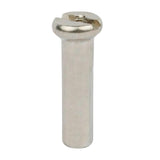 Maxbell 50Pcs Bike Spoke Nipples Spoke Decoration End Tips Nipples Bicycle Spoke Cap 16mm 14G Argent