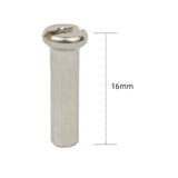 Maxbell 50Pcs Bike Spoke Nipples Spoke Decoration End Tips Nipples Bicycle Spoke Cap 16mm 14G Argent