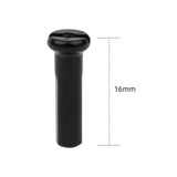 Maxbell 50Pcs Bike Spoke Nipples Spoke Decoration End Tips Nipples Bicycle Spoke Cap 16mm 14G Black