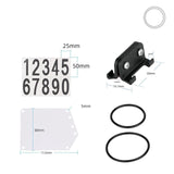 Maxbell Road Bike Number Plate Holder Cycling Race Cards Bracket Fixed Rear Rack Round Tube