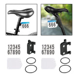 Maxbell Road Bike Number Plate Holder Cycling Race Cards Bracket Fixed Rear Rack Round Tube