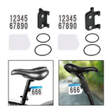 Maxbell Road Bike Number Plate Holder Cycling Race Cards Bracket Fixed Rear Rack Round Tube