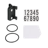 Maxbell Road Bike Number Plate Holder Cycling Race Cards Bracket Fixed Rear Rack Round Tube