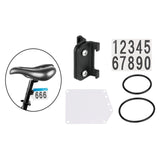 Maxbell Road Bike Number Plate Holder Cycling Race Cards Bracket Fixed Rear Rack Round Tube