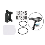 Maxbell Road Bike Number Plate Holder Cycling Race Cards Bracket Fixed Rear Rack Round Tube