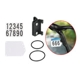 Maxbell Road Bike Number Plate Holder Cycling Race Cards Bracket Fixed Rear Rack Round Tube