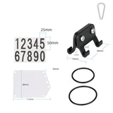 Maxbell Road Bike Number Plate Holder Cycling Race Cards Bracket Fixed Rear Rack Non Round Tube
