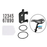 Maxbell Road Bike Number Plate Holder Cycling Race Cards Bracket Fixed Rear Rack Non Round Tube