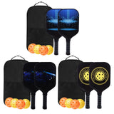 Maxbell Premium Pickleball Paddles Set Nonslip Grip with Carry Bag Portable Racquets Small Square