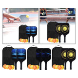 Maxbell Premium Pickleball Paddles Set Nonslip Grip with Carry Bag Portable Racquets Small Square