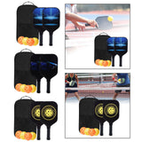 Maxbell Premium Pickleball Paddles Set Nonslip Grip with Carry Bag Portable Racquets Small Square